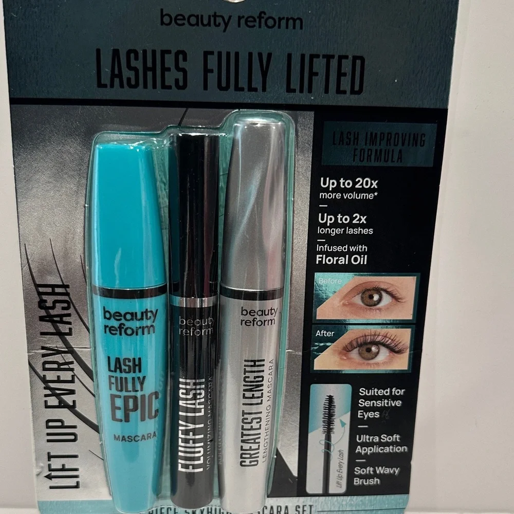 Beauty ReformLashes Fully Lifted Lift Every Lash (3) Set Mascaras.